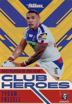 2023 NRL Traders Titanium - Club Heroes Gold #CHG15 Tyson Frizell Front